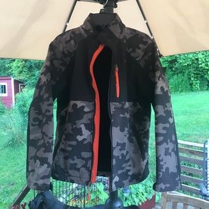 Boys medium weight camo jacket